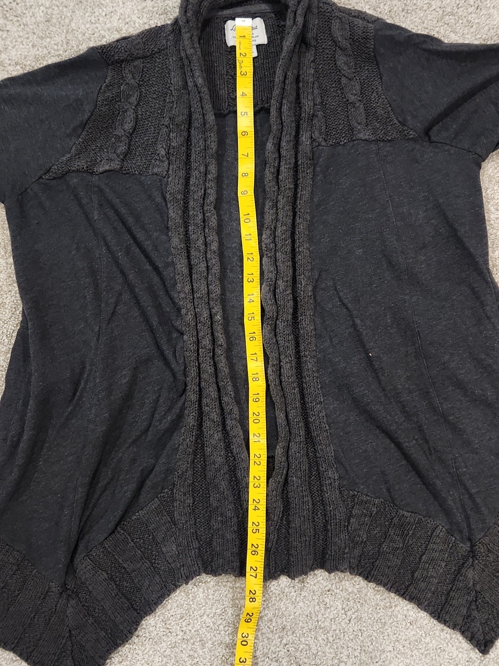 Lucky Brand Women's Cardigan - Charcoal Gray - Picture 10 of 13